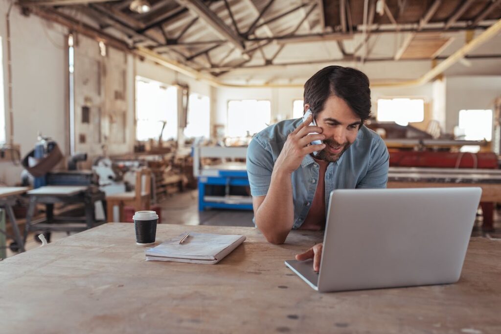 entrepreneur doing research to scale his business